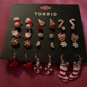 Torrid Christmas earrings
